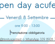 Open day acufeni 8 settembre